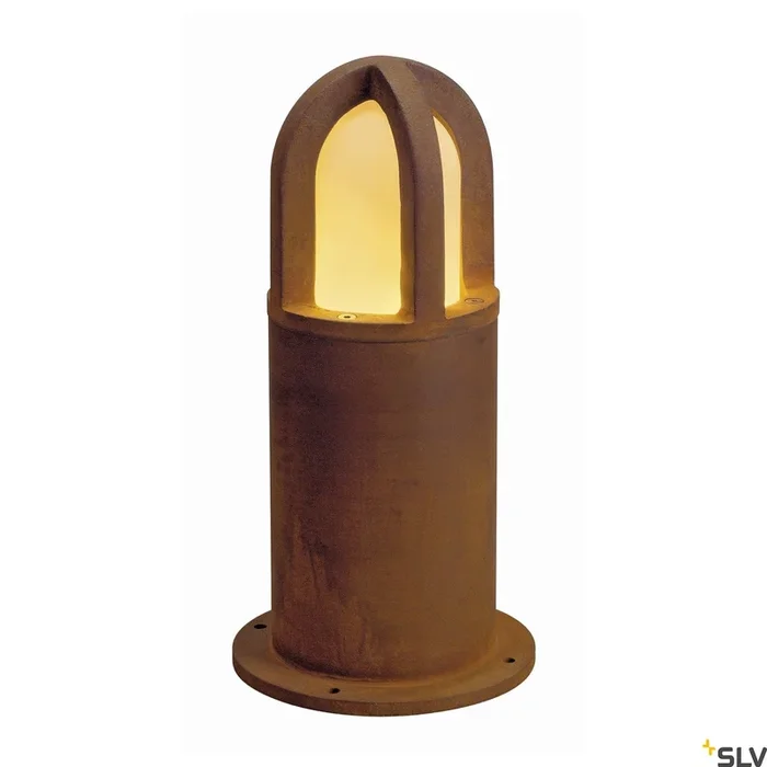 SLV RUSTY CONE 40 bollard light, rusted iron, E27 Energy Saver, max. 11W, IP54 229431