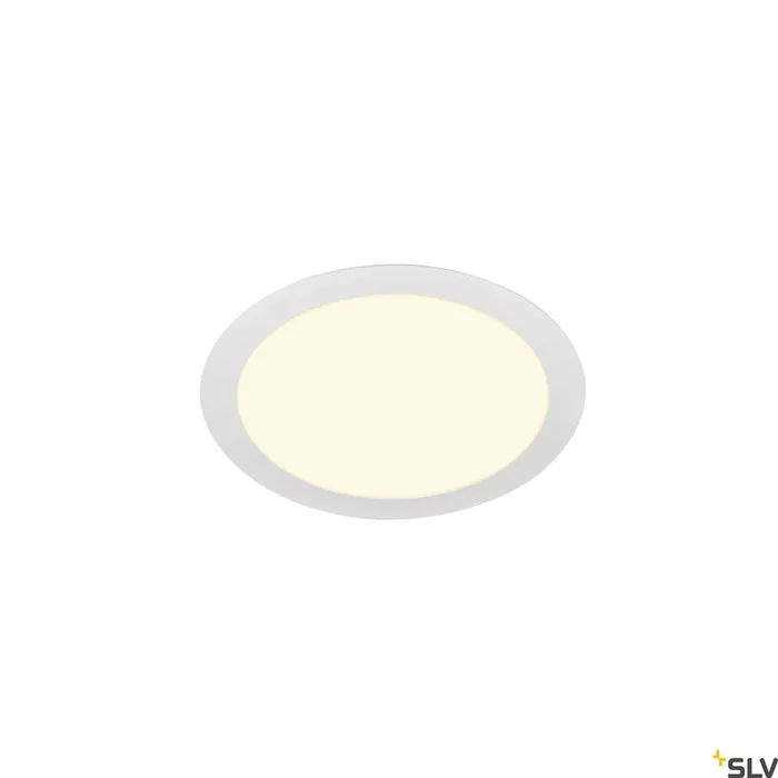 SLV SENSER 24 LED round recessed ceiling light white 3000K 1003010