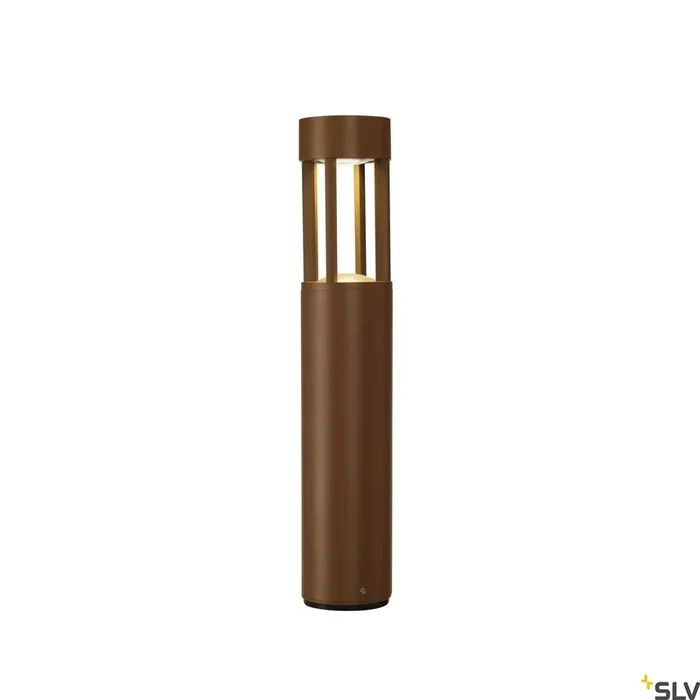 SLV SLOTS 45 bollard, rust, 6.3W COB LED, 3000K, IP44 231817