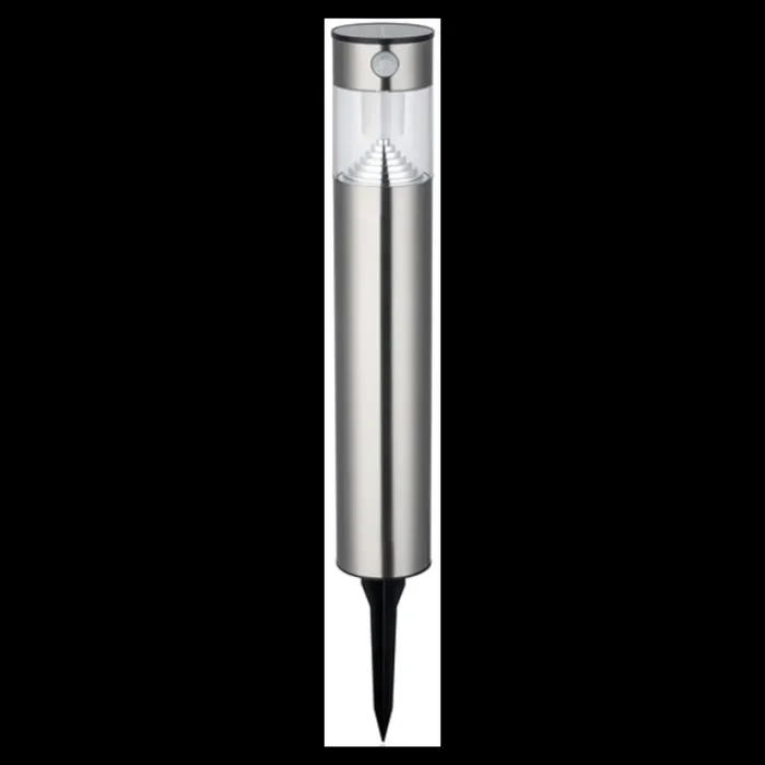 Stainless Steel Solar Post Light 58lm Cool White with PIR and Daylight sensor