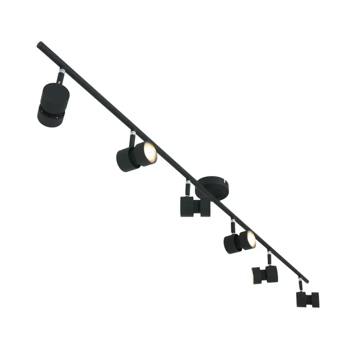 Steinhauer Natasja Ceiling Light LED black, 6-light sources