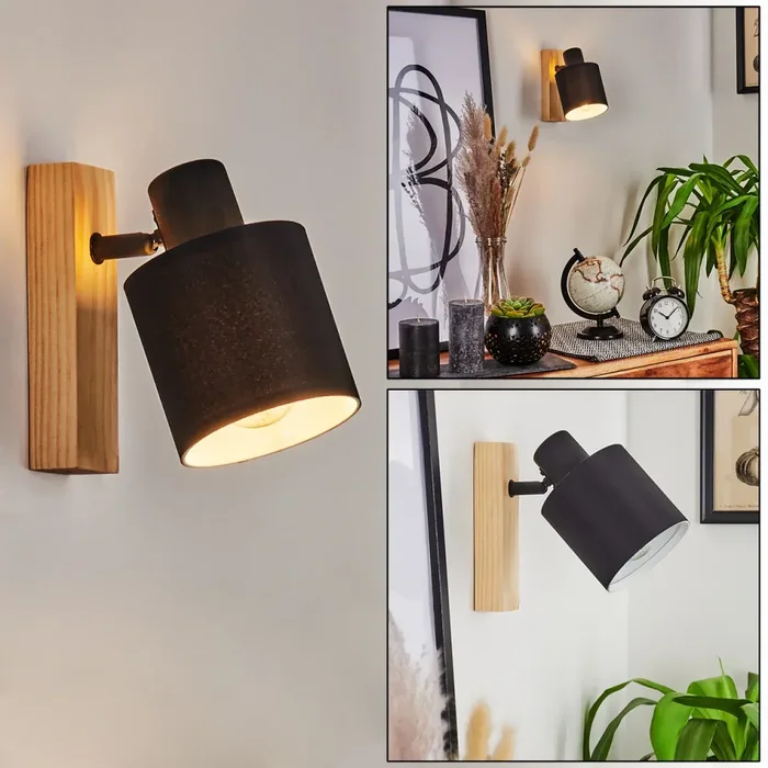 SUMLILI Wall Light Ecru, black, 1-light source