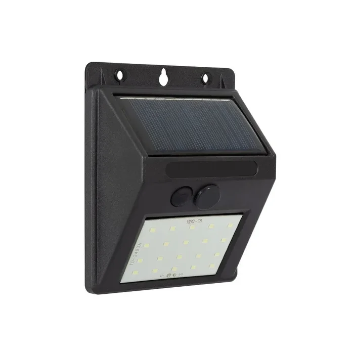 Suri Wedge Solar LED Flush Wall Light – Black
