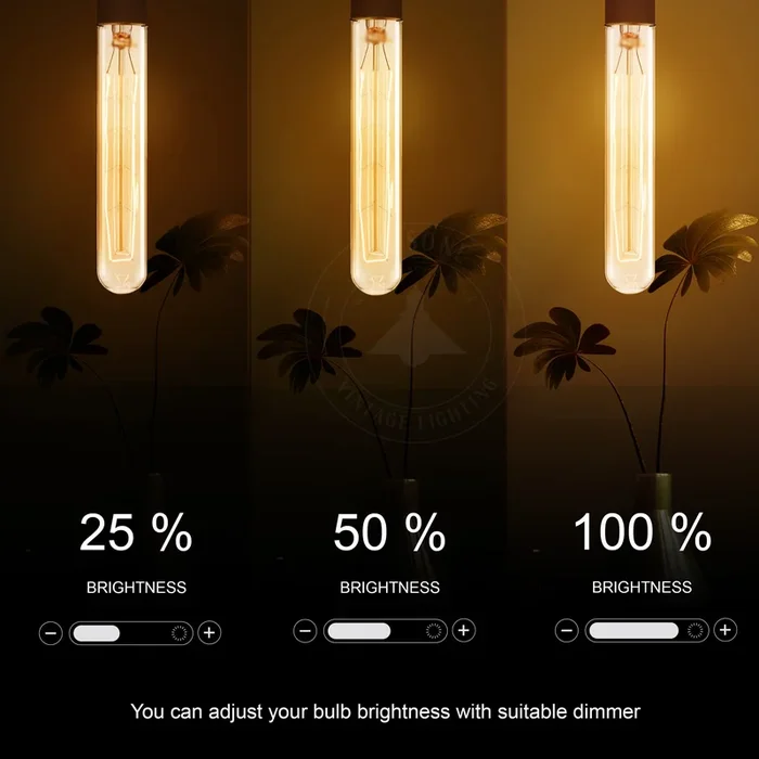 T130 Bulb 60W E27 Dimmable Filament Vintage Light Bulb~3236