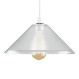 Tapered Dome Translucent Glass Pendant Shade