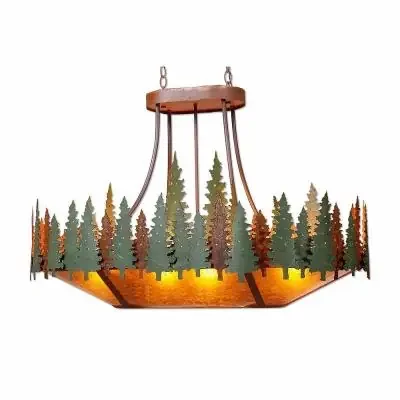 Ten Light Chandelier Oval