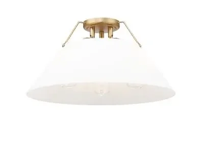Three Light Flush Mount