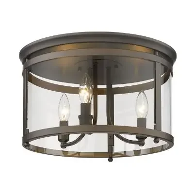 Three Light Flush Mount