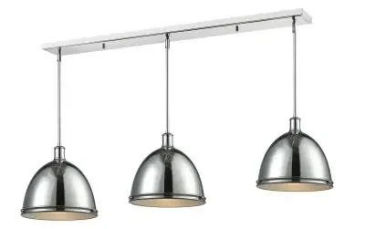 Three Light Linear Chandelier