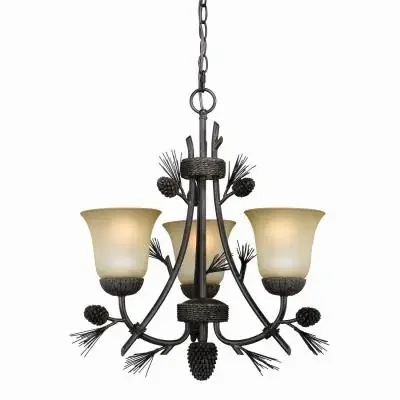 Three Light Mini Chandelier