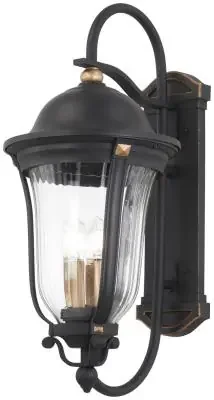 Three Light Outdoor Wall Mount