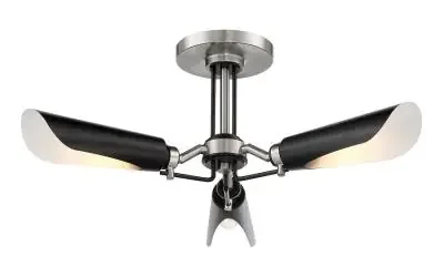 Three Light Semi Flush Mount