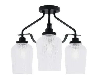 Three Light Semi-Flush Mount