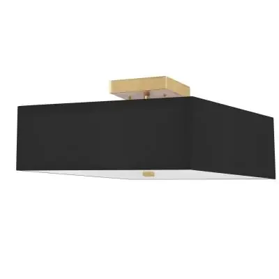 Three Light Semi-Flush Mount