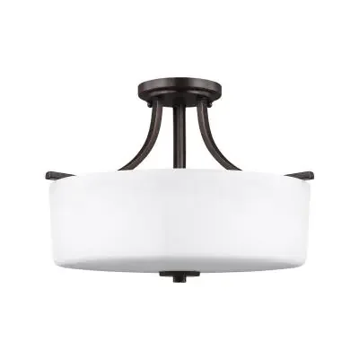 Three Light Semi-Flush Mount