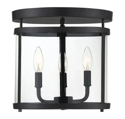 Three Light Semi-Flush Mount