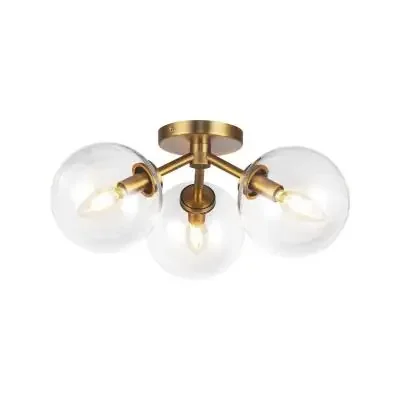 Three Light Semi-Flush Mount