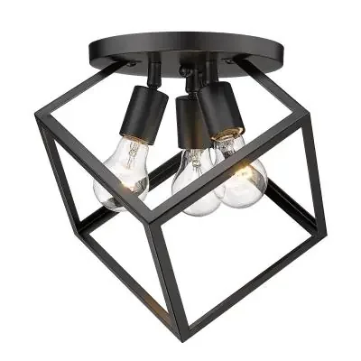 Three Light Semi-Flush Mount