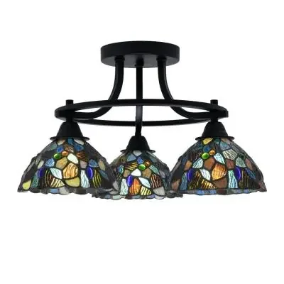 Three Light Semi-Flush Mount