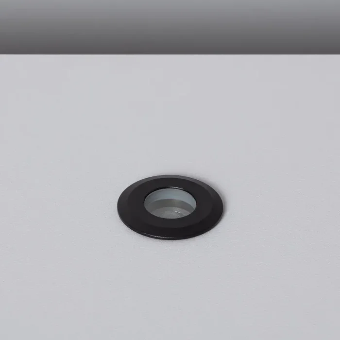 Tiziano 1W Cool White LED Recessed Ground Light IP65 – Black