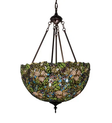 Trillium & Violet Three Light Pendant (231193)