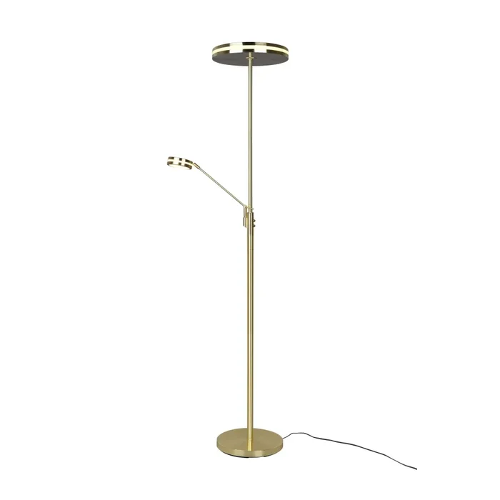 Trio FRANKLIN Floor Lamp LED brass, 2-light sources