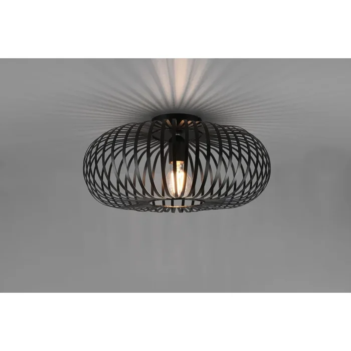 Trio Johann Ceiling Light black, 1-light source