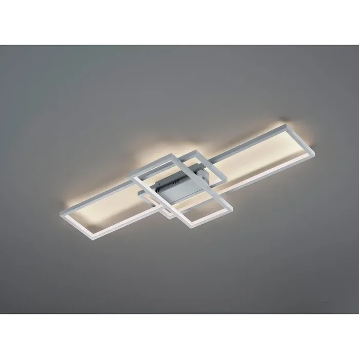 Trio THIAGO Ceiling Light LED matt nickel, 1-light source, Remote control, Colour changer