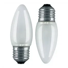 Twin Pack 25W 240V ES E27 Opal Candle