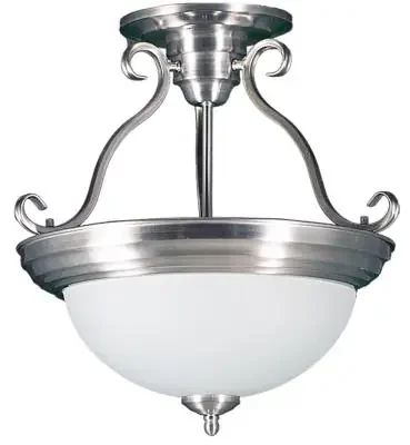 Two Light Semi-Flush Mount