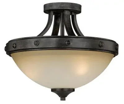 Two Light Semi Flush Mount