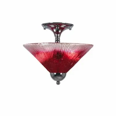 Two Light Semi-Flush