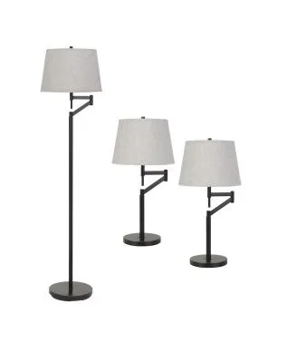 Two Swing Arm Table Lamp And One Swing Arm Floor Lamp414128