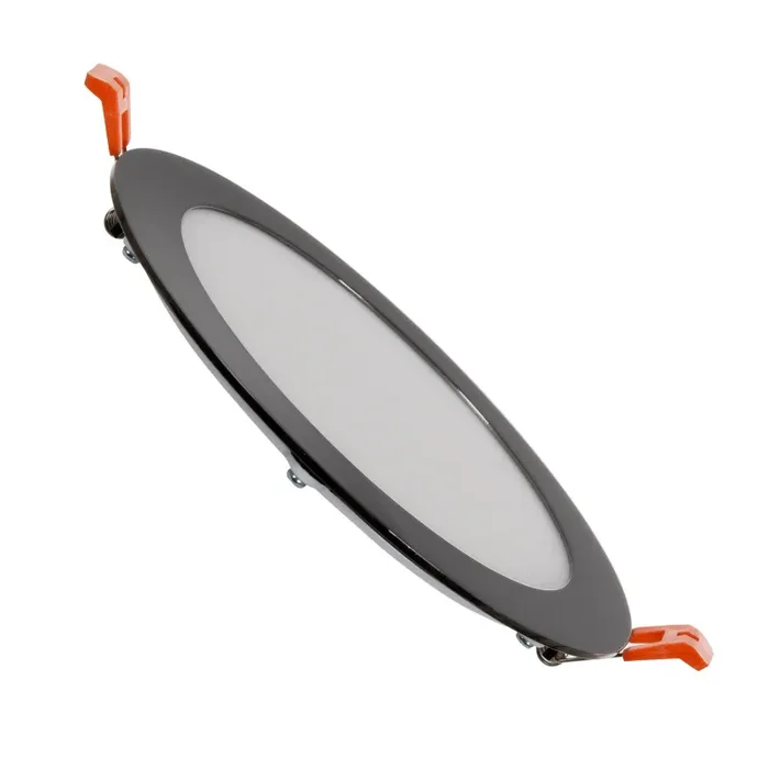 UltraSlim Round 12W Warm White LED Downlight Cutout 155mm- Black