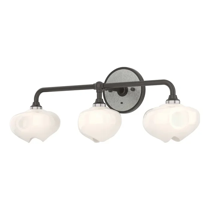 Ume 3-Light Curved Arm Bath Sconce – Oil Rubbed Bronze – Sterling Accent