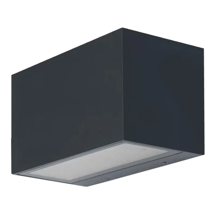 Up/Down LED Smart WIFI Wide Brick Wall RGB + White 14W 600lm In Dark Grey