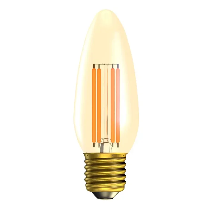 Vintage Filament LED Candle 3.3W 365lm E14 Amber Ultra Warm White Dimming