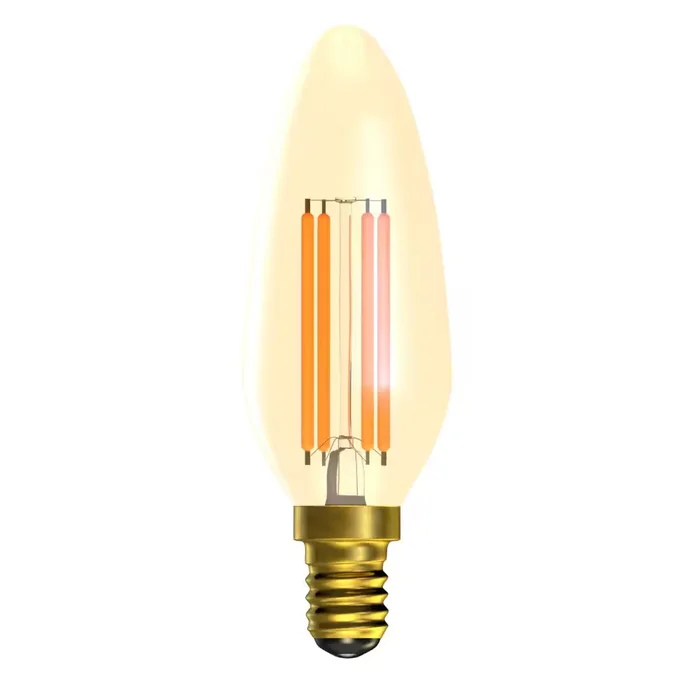 Vintage Filament LED Candle 3.3W 365lm E27 Amber Ultra Warm White Dimming