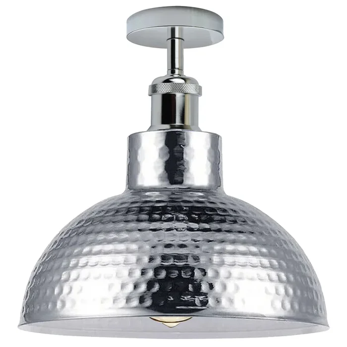 Vintage Flush Mount Chrome Ceiling Light E27 Light~4408