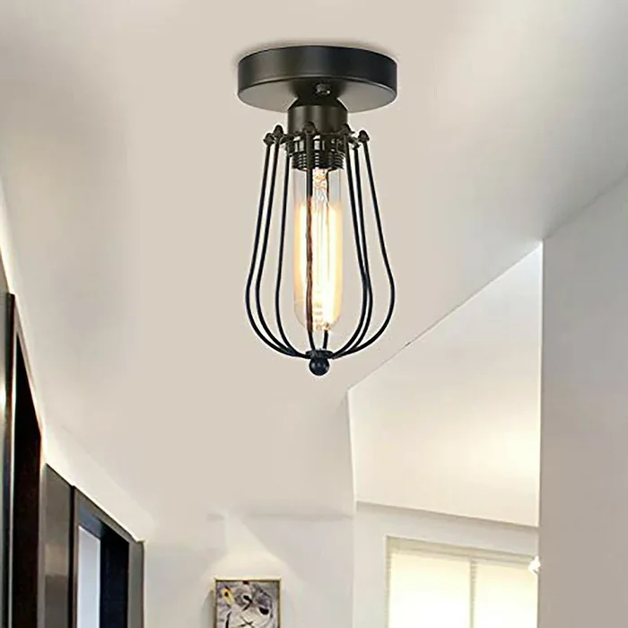 Vintage Hallway Black Flush Mounted ceiling lights ~2142