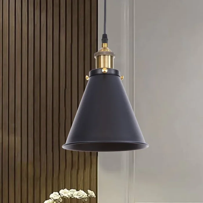 Vintage Retro Ceiling Corn Pendant Light Shade gold holder ~2887