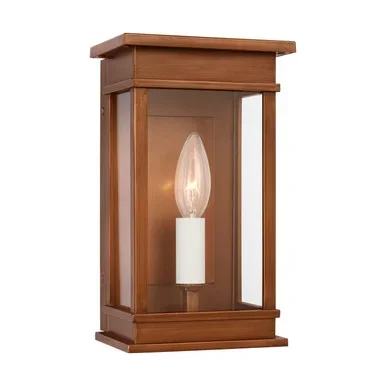 Visual Comfort Studio Cupertino One Light Wall Lantern in Natural Copper – CO1511NCP