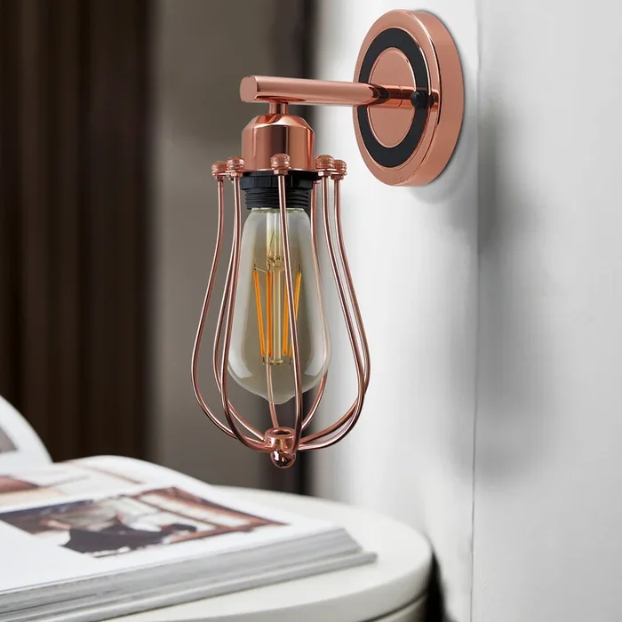 wall downlights indoor Rose Gold Chrome~1341