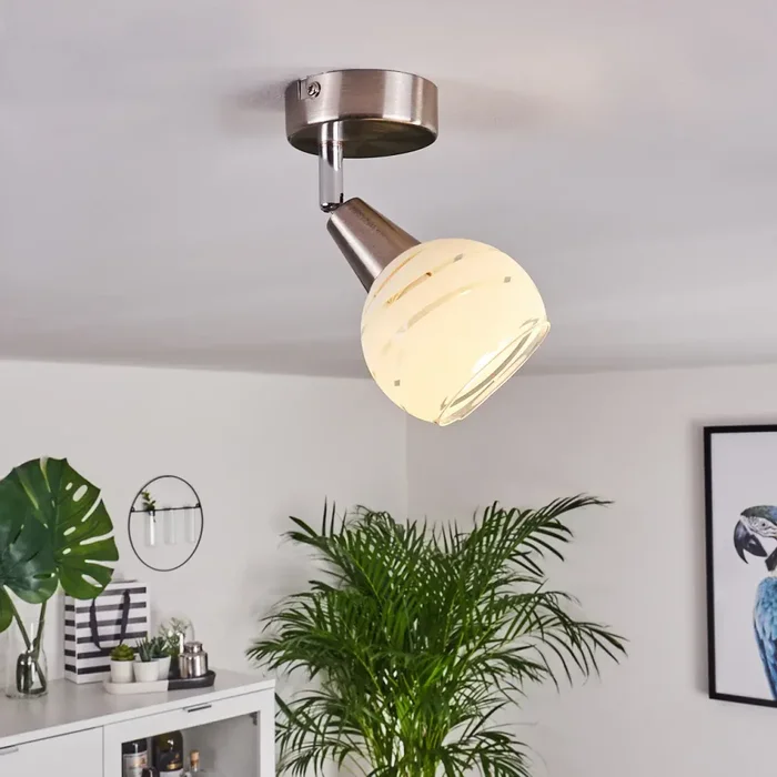 Warga Ceiling Light LED matt nickel, 1-light source