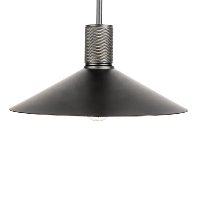 Westport Knurl Ceiling Pendant Light – Black