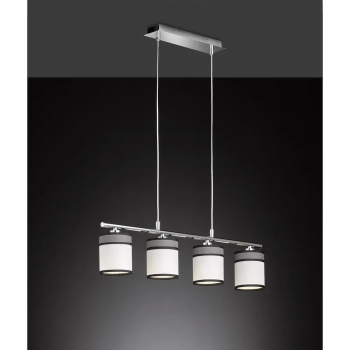 Wofi-Leuchten DAVIE Pendant Light chrome, 4-light sources