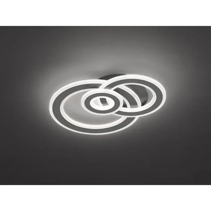 Wofi-Leuchten RIO Ceiling Light LED grey, 3-light sources