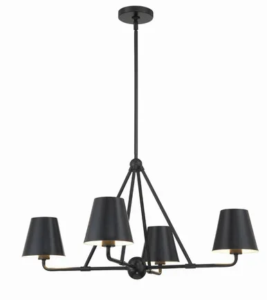 Xavier Four Light Chandelier (XAV-B9304-MK)