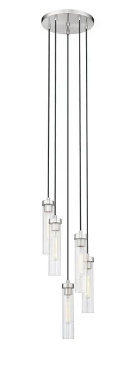 Z-Lite Beau Five Light Chandelier in Brushed Nickel – 740P-5R-BN