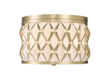 Z-Lite Harden Three Light Flush mount in Modern Gold – 1948F12-MGLD